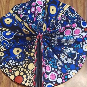 Ankara Print Folding Fan